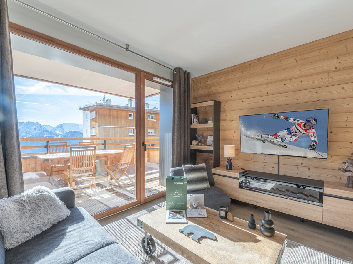 Appartement 43m² terrasse sud et parking électrique à l'Alpe d'Huez - Photo 1