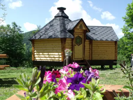 Cabane romantique avec terrasse panoramique à Ferdrupt - Photo 21
