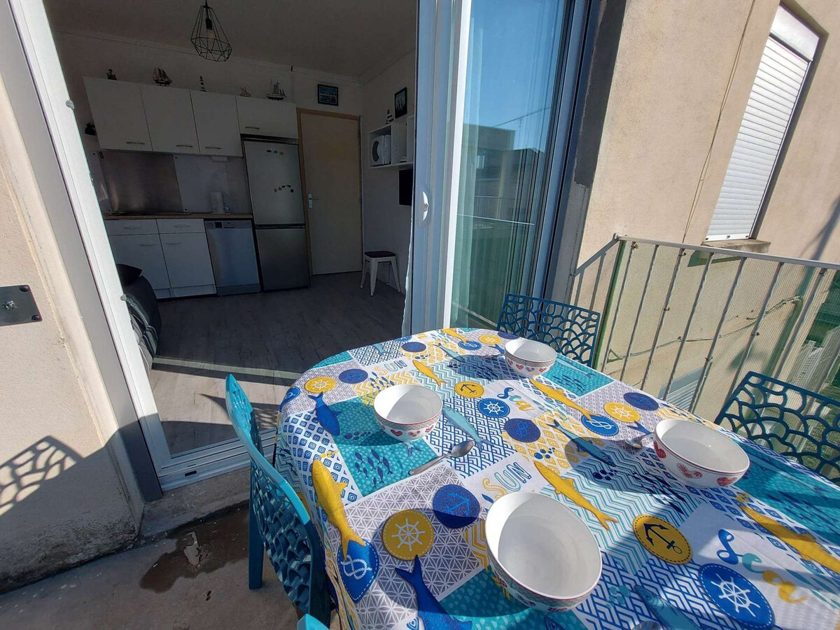 T2 Marseillan Plage : terrasse, barbecue et parking - Photo 2