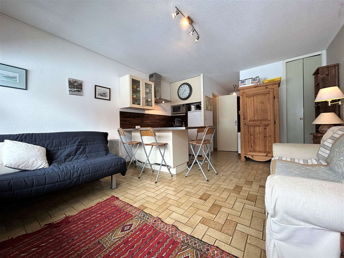 Studio 4 pers. Monêtier-les-Bains, balcon sud, 550m pistes - Photo 1