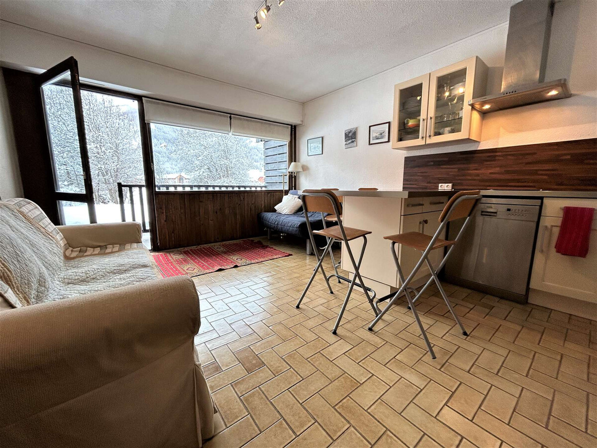 Studio 4 pers. Monêtier-les-Bains, balcon sud, 550m pistes - Photo 5