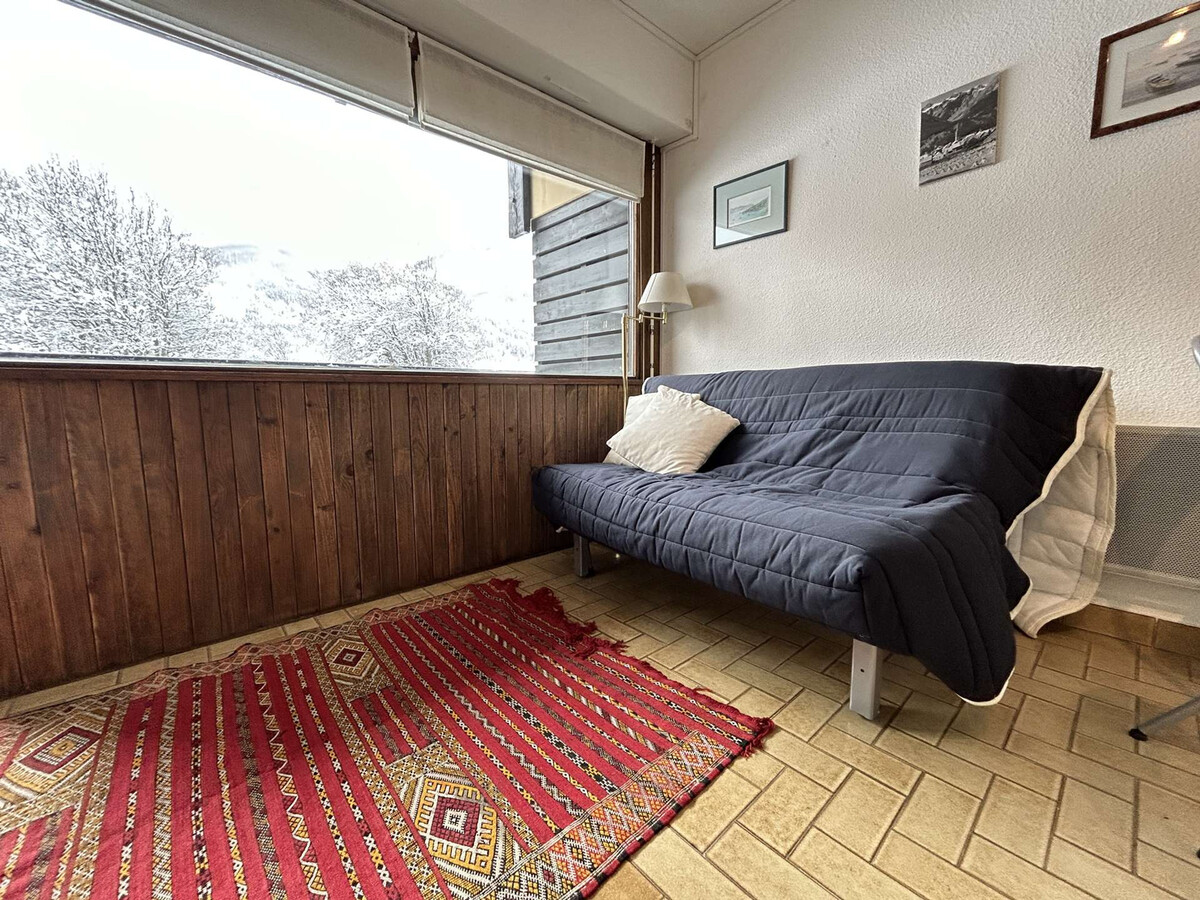 Studio 4 pers. Monêtier-les-Bains, balcon sud, 550m pistes - Photo 8
