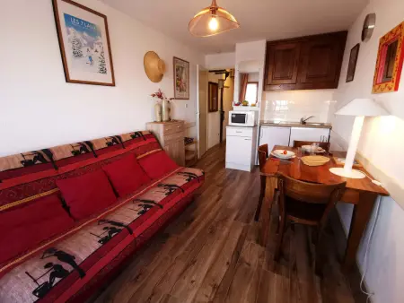 Location appartement à Les Adrets Prapoutel, Charmant studio rénové au cœur de Prapoutel