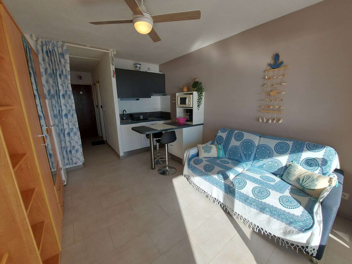 Studio cabine 4 pers. vue mer, terrasse sud, Grau d'Agde - Photo 6