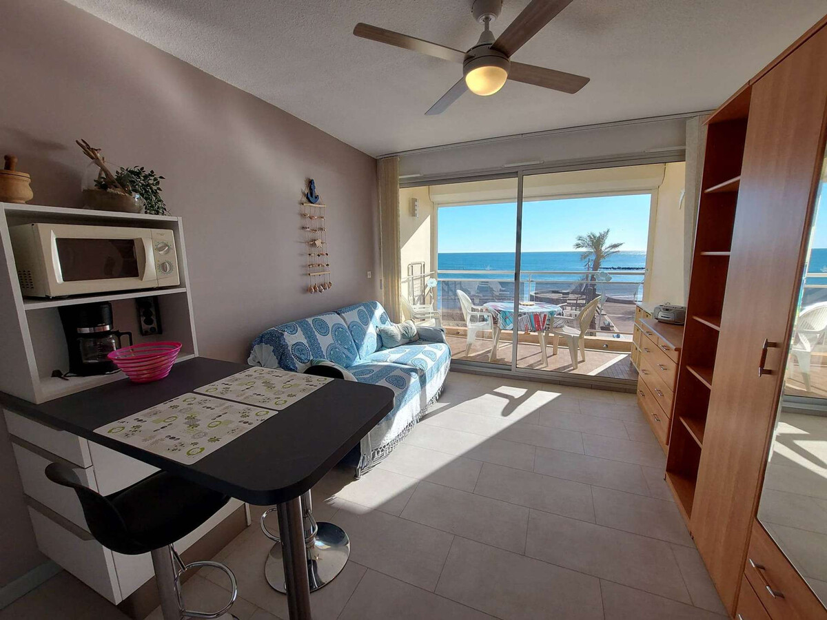 Studio cabine 4 pers. vue mer, terrasse sud, Grau d'Agde - Photo 7