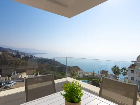 Appartement vue mer à Torrox Costa, terrasse 16 m² : photo 5
