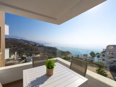 Appartement vue mer à Torrox Costa, terrasse 16 m² : photo 7