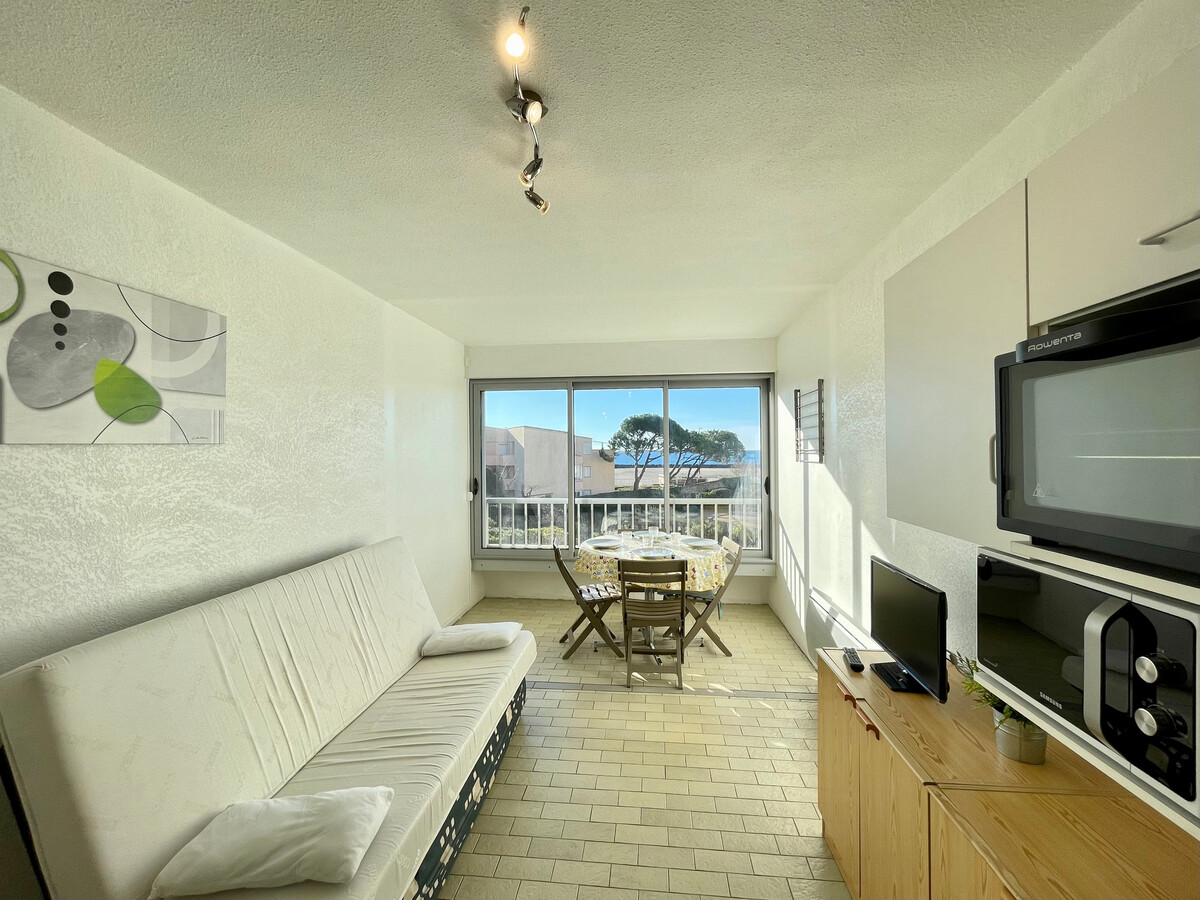 Studio cabine 22 m² vue mer, plage à 30 m, parking à Sète - Photo 5