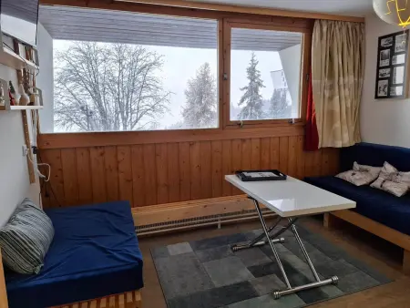 2 pièces cabine 4 pers. à 50 m des pistes, vue Mont-Blanc : photo 9