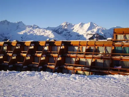 2 pièces cabine 4 pers. à 50 m des pistes, vue Mont-Blanc : photo 11