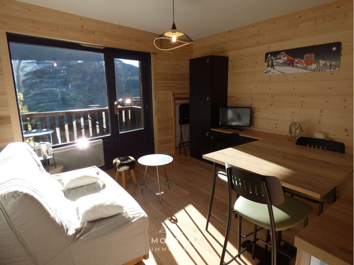 Studio rénové 4 pers. Grand-Bornand, balcon, casier ski - Photo 3