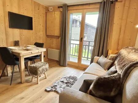 Studio 4 pers. balcon sud, ski à 500 m, Demi-Quartier : photo 3