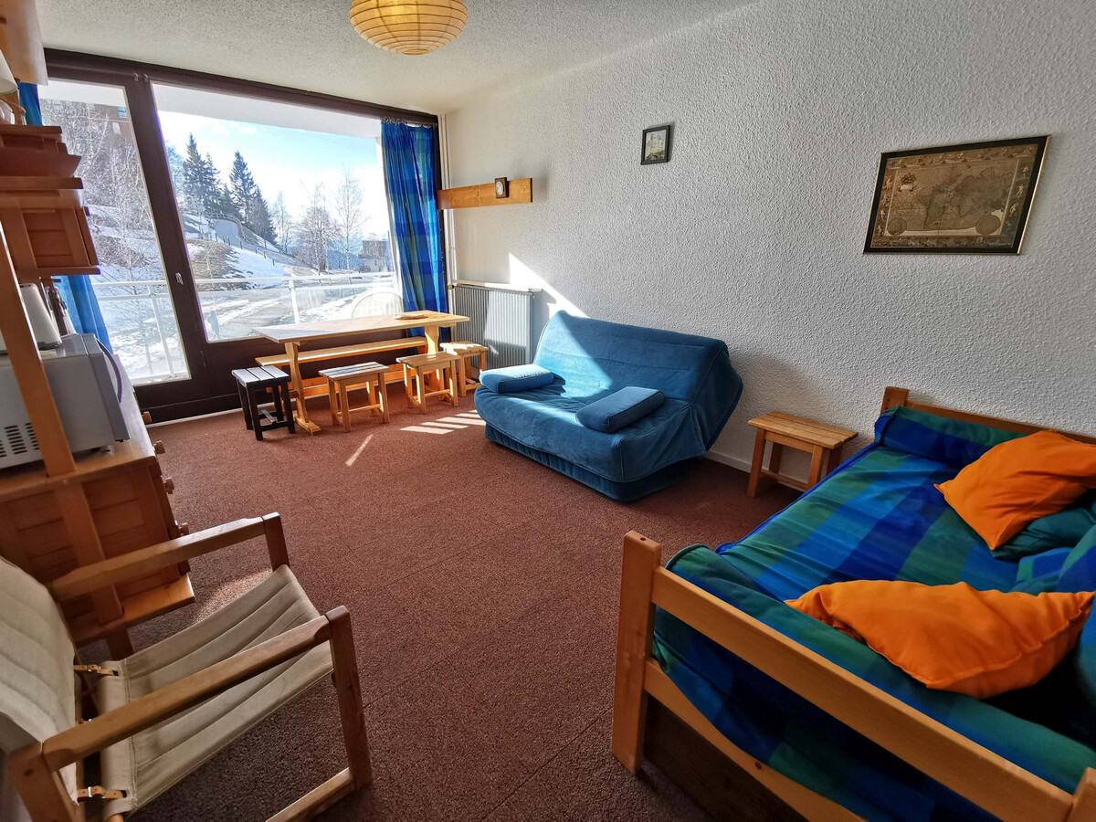 Studio cabine 4 pers. pied de pistes aux Adrets-Prapoutel - Photo 1