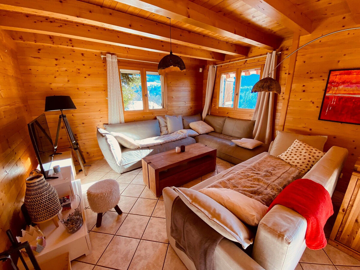 Chalet 8 pers. La Clusaz : garage double et 26 m² terrasse - Photo 2