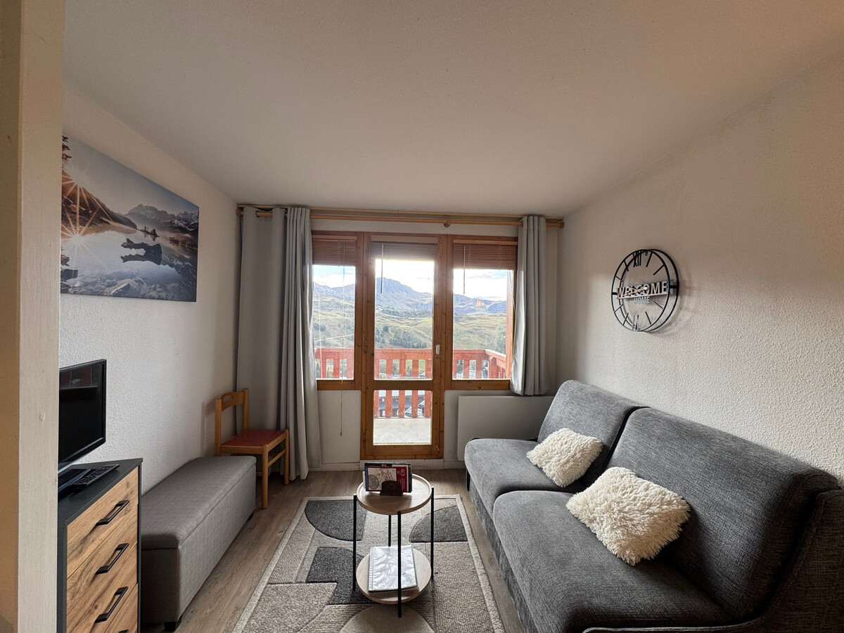 Studio cabine 4 pers. aux pieds des pistes, balcon Belle Plagne - Photo 2