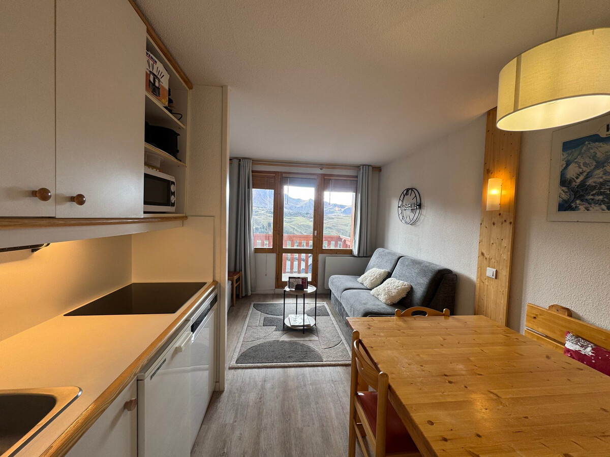 Studio cabine 4 pers. aux pieds des pistes, balcon Belle Plagne - Photo 3