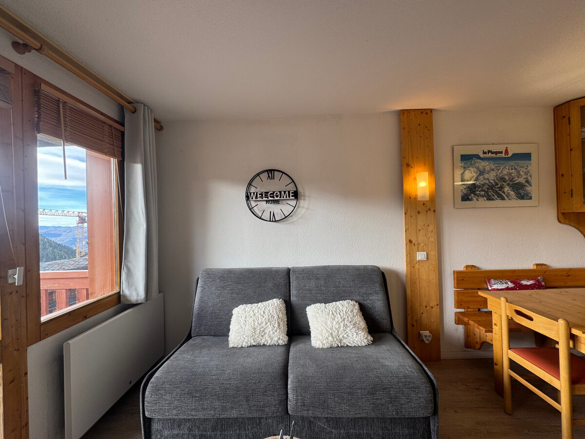 Studio cabine 4 pers. aux pieds des pistes, balcon Belle Plagne - Photo 7