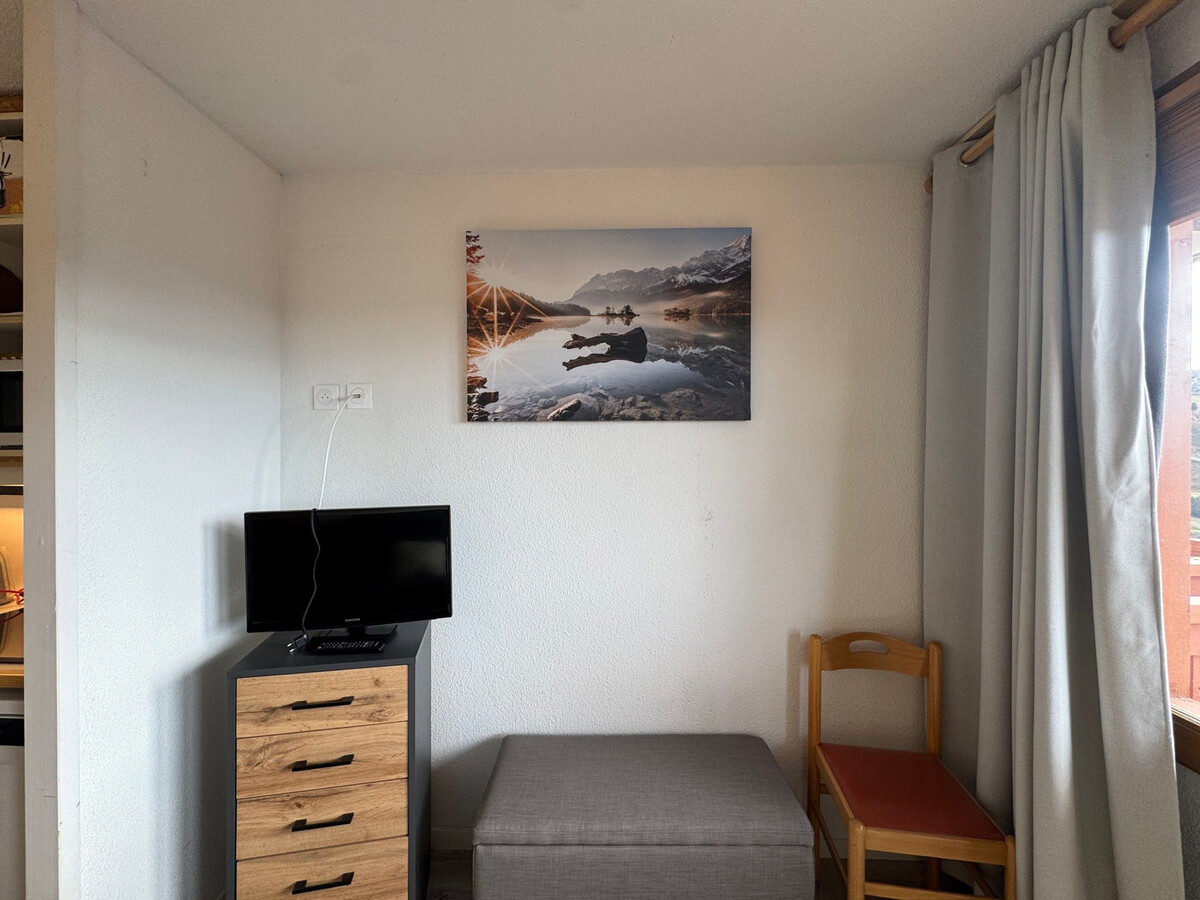 Studio cabine 4 pers. aux pieds des pistes, balcon Belle Plagne - Photo 8