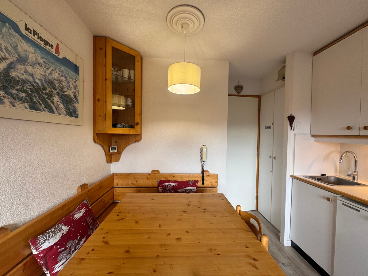 Studio cabine 4 pers. aux pieds des pistes, balcon Belle Plagne - Photo 9