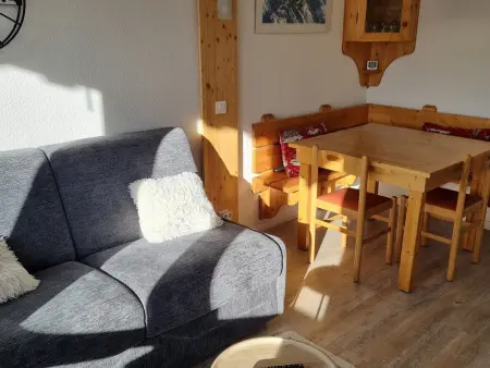 Location appartement à Belle Plagne, Studio cabine fonctionnel aux pieds des pistes avec parking