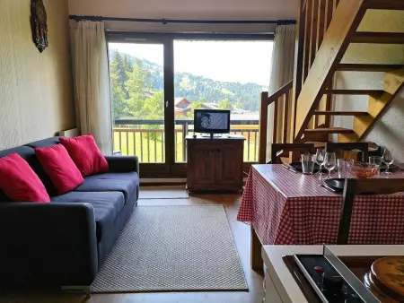 Location appartement à Notre Dame de Bellecombe, Charmant T2 Mezzanine avec Balcon à Notre-Dame-de-Bellecombe - 4 pers, Proche Commerces et Ski