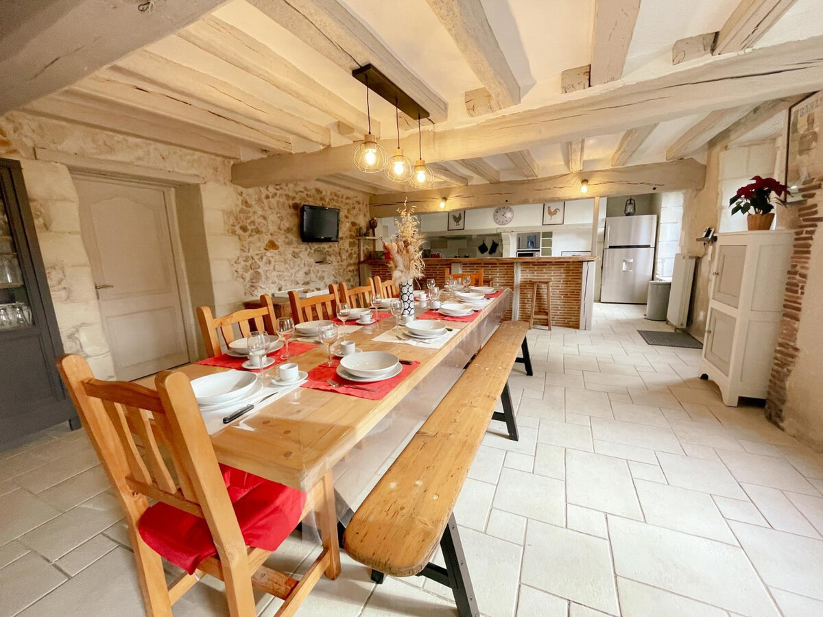 Gîte 12 pers. avec piscine chauffée et salle de fitness - Photo 12