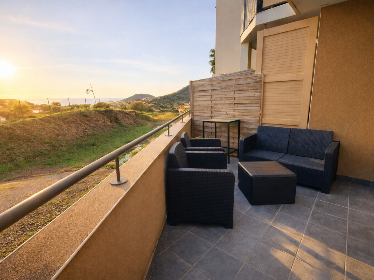 T2 climatisé Collioure, balcon vue toits, parking - Photo 1