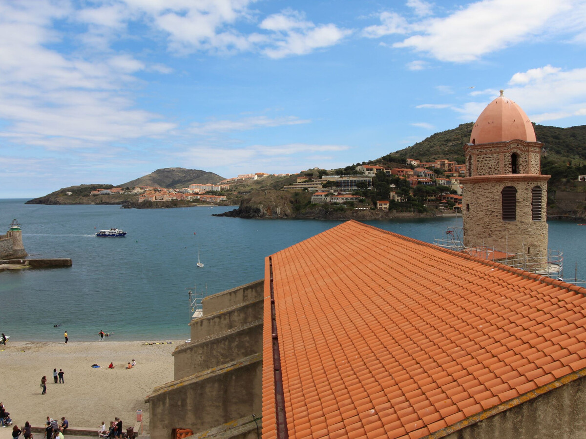 T2 climatisé Collioure, balcon vue toits, parking - Photo 10