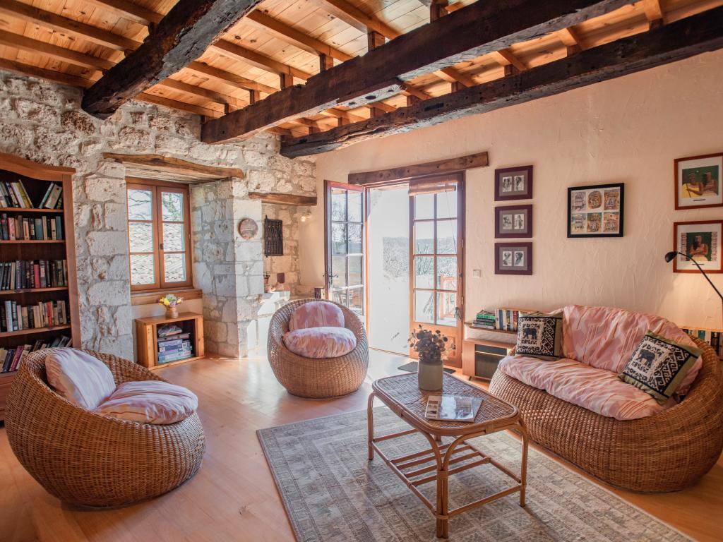 La Tour, maison de vacances avec piscine privée à Roquecor - Photo 3