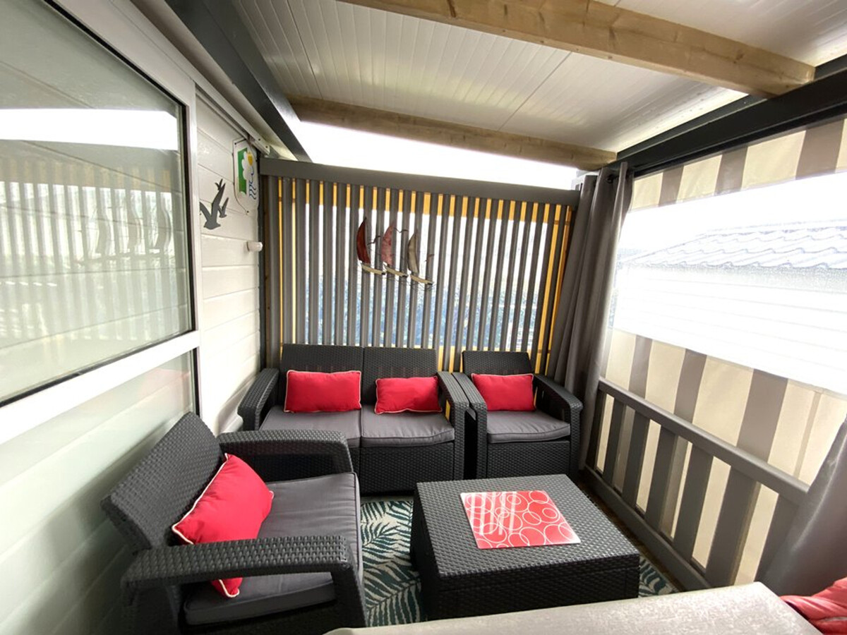 Chalet cosy avec piscine dans camping 4* à Guidel, proche plages, 4-6 pers. - Photo 14