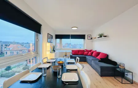 Appartement vue mer à Ostende, 150 m de la plage, 6 personnes : photo 2