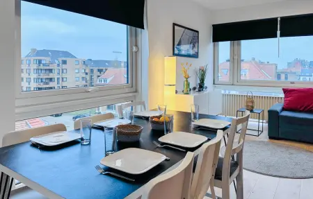 Appartement vue mer à Ostende, 150 m de la plage, 6 personnes : photo 9