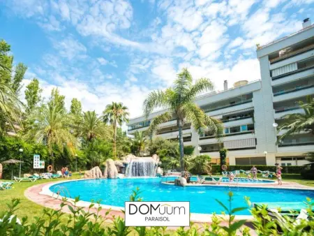 Location appartement à Salou, Penthouse 6 pers. avec terrasse, piscine, Wi-Fi et AC – À 500m de la plage, centre de Salou