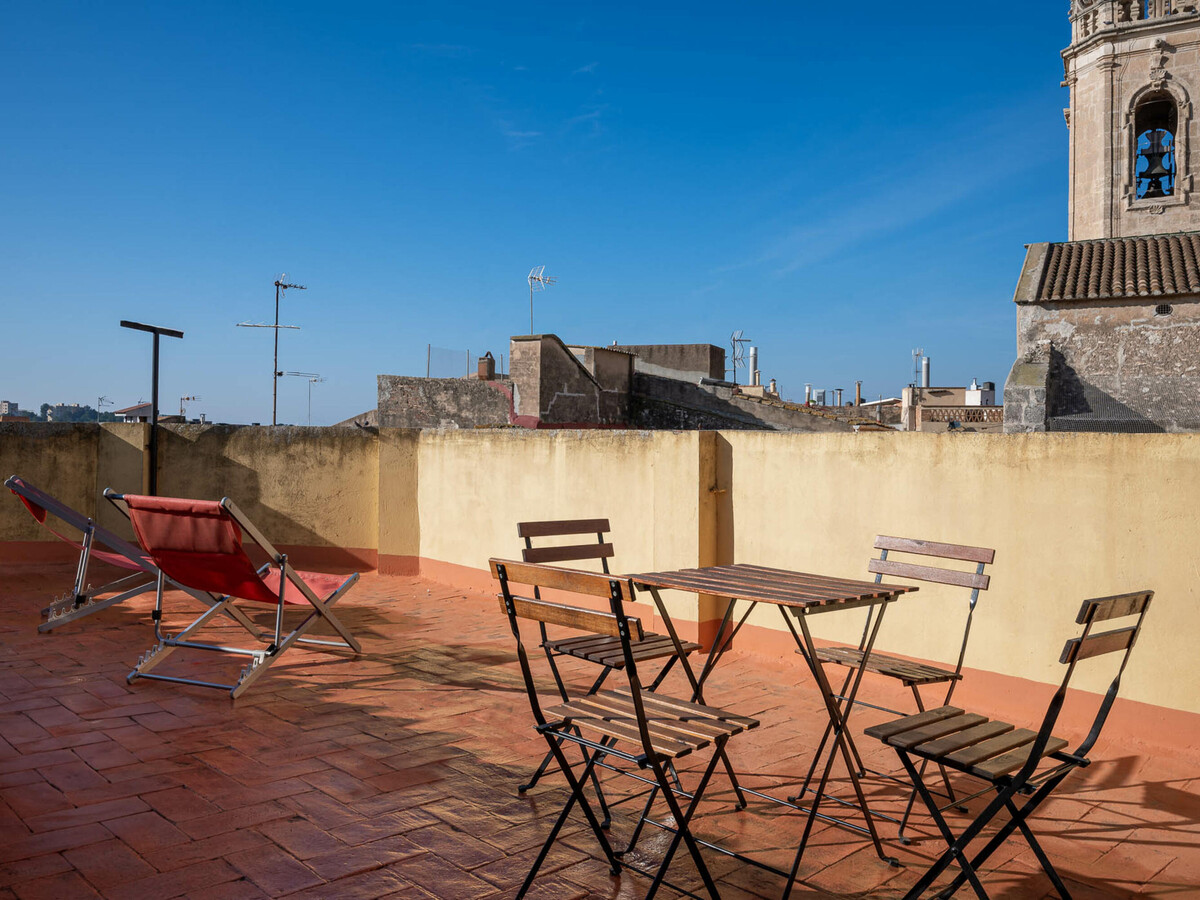 Penthouse rénové centre historique, terrasse avec vue, Torredembarra - Photo 1