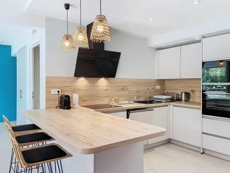 Appartement standing derniers étages, terrasse sud-ouest, accès plage : photo 4