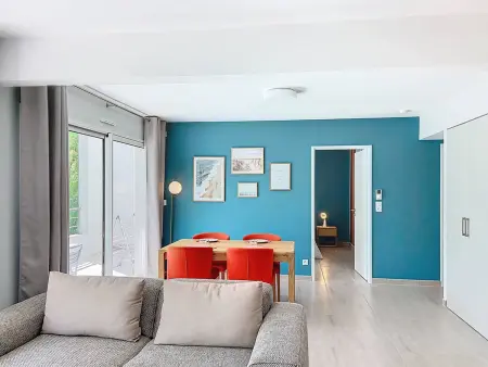 Appartement standing derniers étages, terrasse sud-ouest, accès plage : photo 6