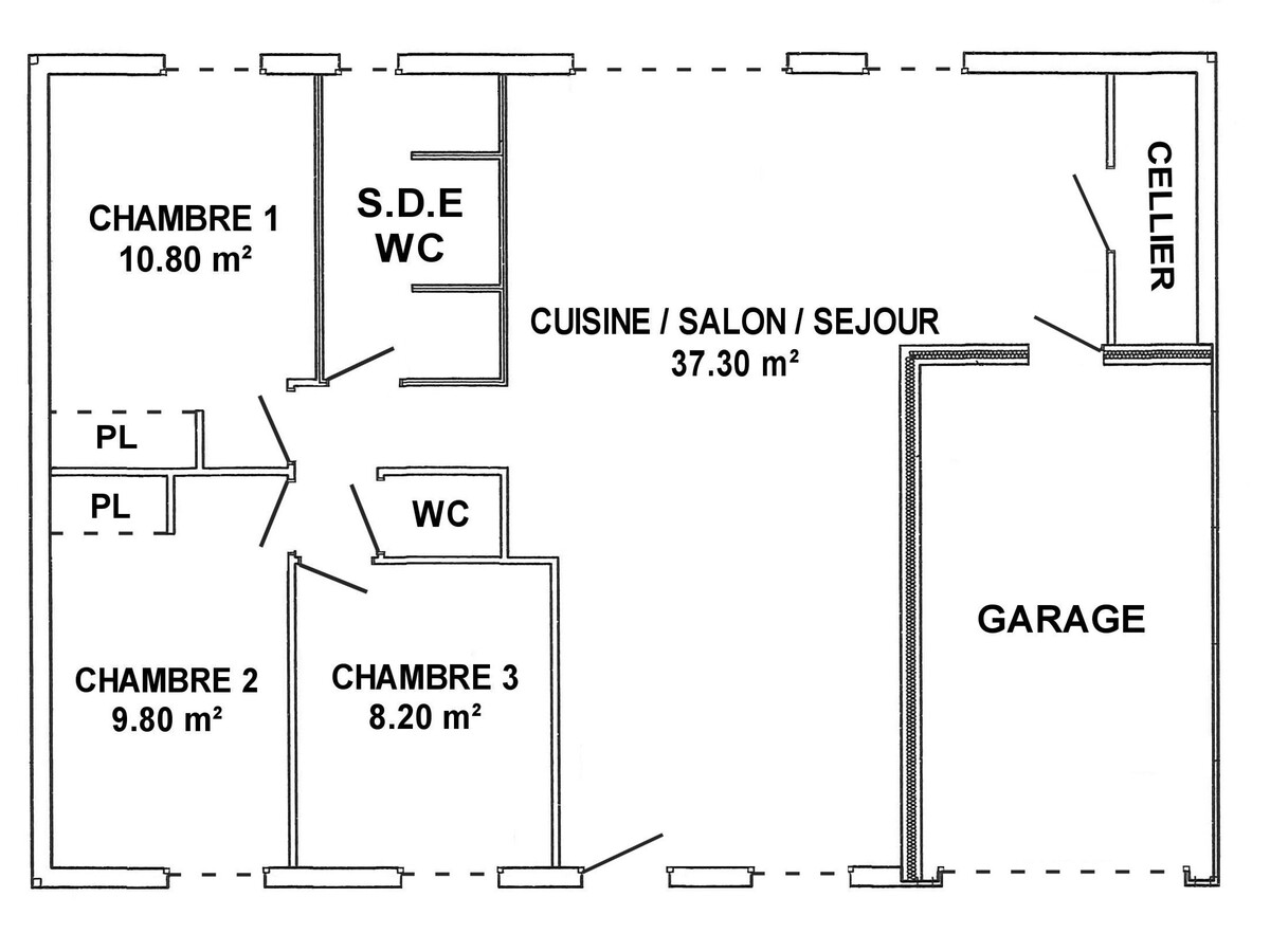 Maison 3 chambres plain-pied, jardin 400 m², à 5 km des plages - Photo 11