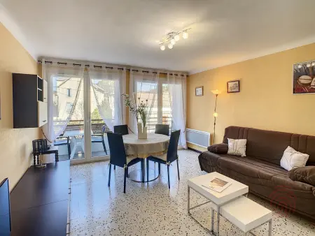 Location appartement à Lamalou les Bains, Appartement F2 moderne à Lamalou-les-Bains, proche thermes, balcon, Wi-Fi, animaux acceptés