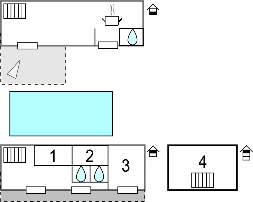Maison 9 pers. avec piscine chauffée à L'Étang-Bertrand - Photo 33