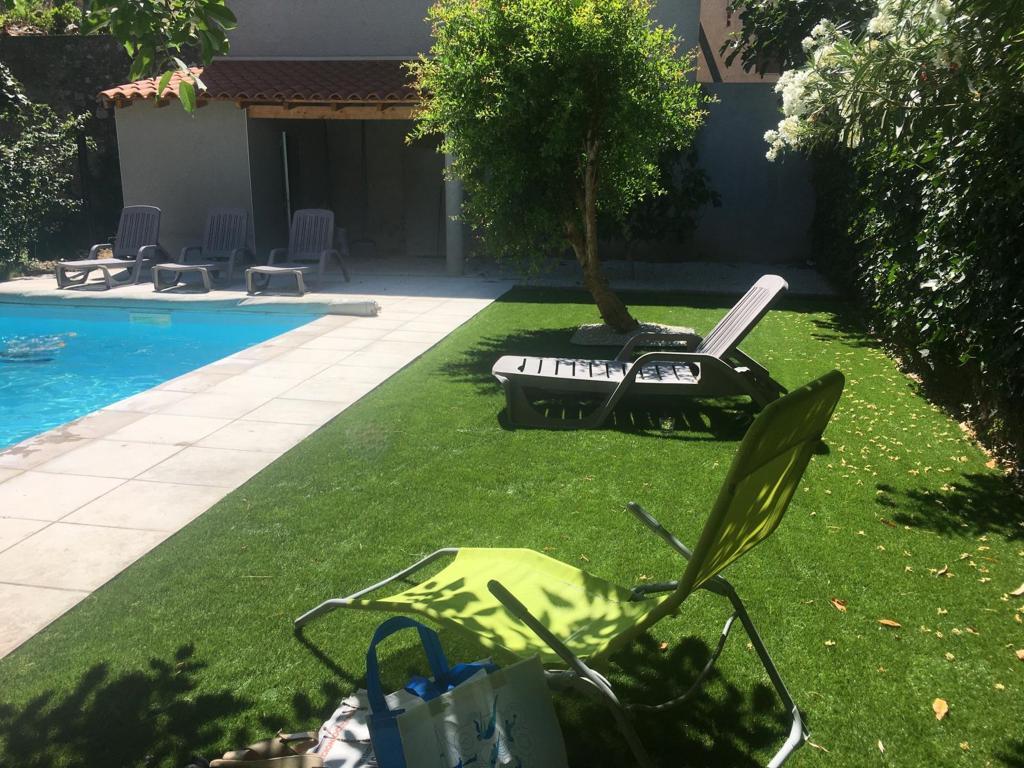 Villa Méridionale à Estagel, piscine privée chauffée - Photo 4