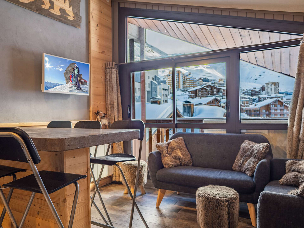 Appartement duplex 4 pers. Val Thorens, balcon montagne, accès pistes - Photo 1