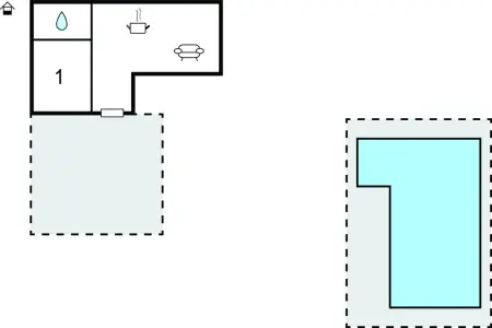 Gîte L'Atelie : maison 4 pers., piscine commune : photo 14