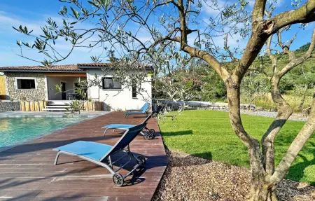 La Crozette, villa climatisée avec piscine à Ruoms : photo 2