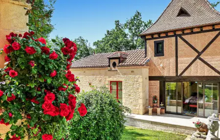 La Perle Bleue - Maison pierre Castelnaud, piscine privée : photo 6
