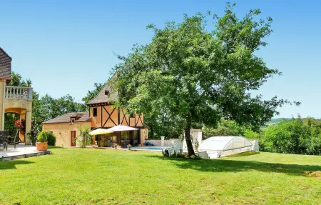 La Perle Bleue - Maison pierre Castelnaud, piscine privée : photo 13