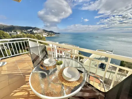 Appartement Roses, terrasse vue baie et piscine : photo 14