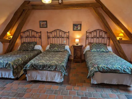 Gîte rural du XVIIè s. à Lorcy, terrasse privée : photo 13