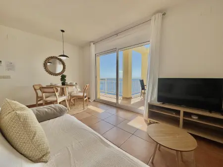 Appartement 4 pers. Roses : terrasse vue baie, piscine : photo 10