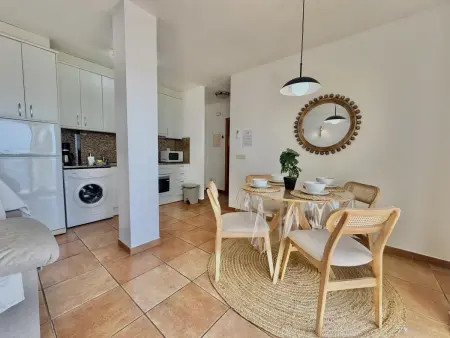 Appartement 4 pers. Roses : terrasse vue baie, piscine : photo 13