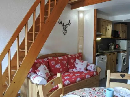 Studio cabine 6 pers, terrasse montagne, centre Morzine : photo 2